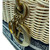 Used Christian Dior Medium Lady Dior Bag in Natural Rattan & Blue Dior Oblique 60099-S000384126 View 5