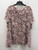 Used Pink Black Floral Plus Penningtons Short Sleeve Top 3X-22 60137-S000130576 View 1