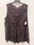 Used Black Floral Plus Addition Elle Tank Top 3X-22 60137-S000130582 View 1
