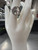 Used Faux Diamond Round Swarovski Ring Size 7 60137-S000131442 View 1