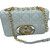 Used Christian Dior Small Caro Shoulder Bag Cannage Quilted Grained Calfskin Light Blue 60099-S000385281 View 7