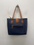 Used Blue Anne Klein Small Leather Handbag 60137-S000132896 View 2