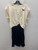 Used NWT Cream/Black Anthropologie Long Dress B M-8/10 60137-S000133388 View 1