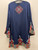 Used Anthropologie Blue Patterned Short Dress B L-12/14 60137-S000133851 View 2
