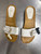 Used Brown/White Zara Flats 8 60137-S000133933 View 5