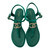 Used Chanel Green Velvet Crystal CC Block heel size 41 60099-S000388530 View 4