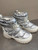 Used Silver/White Ugg Australia Ankle Boots 8.5 60137-S000136842 View 2