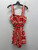 Used Red and Cream Flower Farm Rio Romper L-12/14 60137-S000138117 View 3