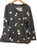 Black Long Sleeve 
White flowers View 1