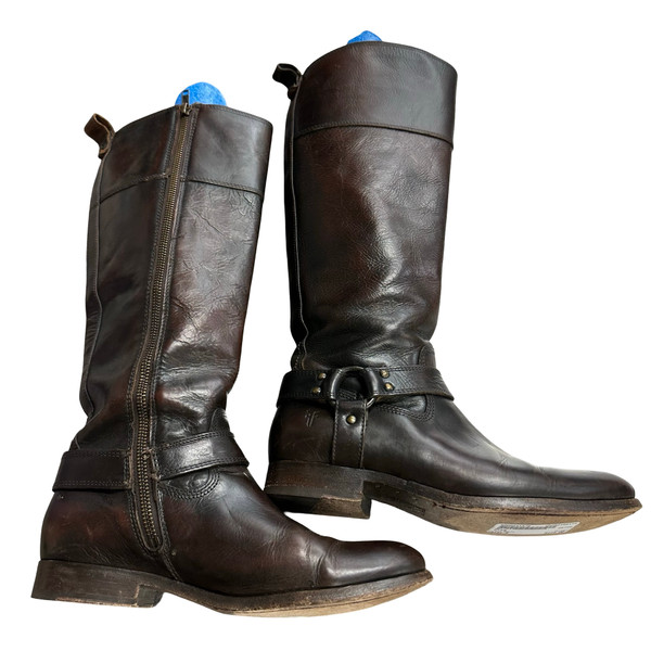 Used Frye Tall Boots 8 60115-S000211478 Brown Thumbnail