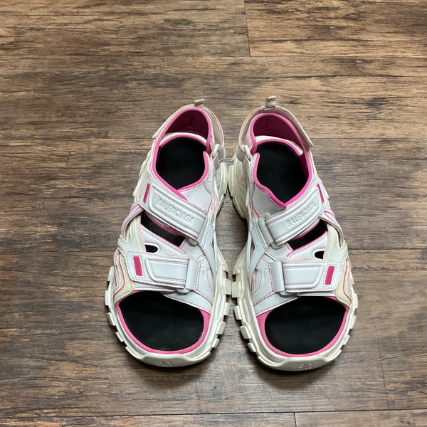 VIP【関税送料無料】希少 Balenciagaシューズ Leather Slides Used Balenciaga Zen Leather Trainer Sneakers 10