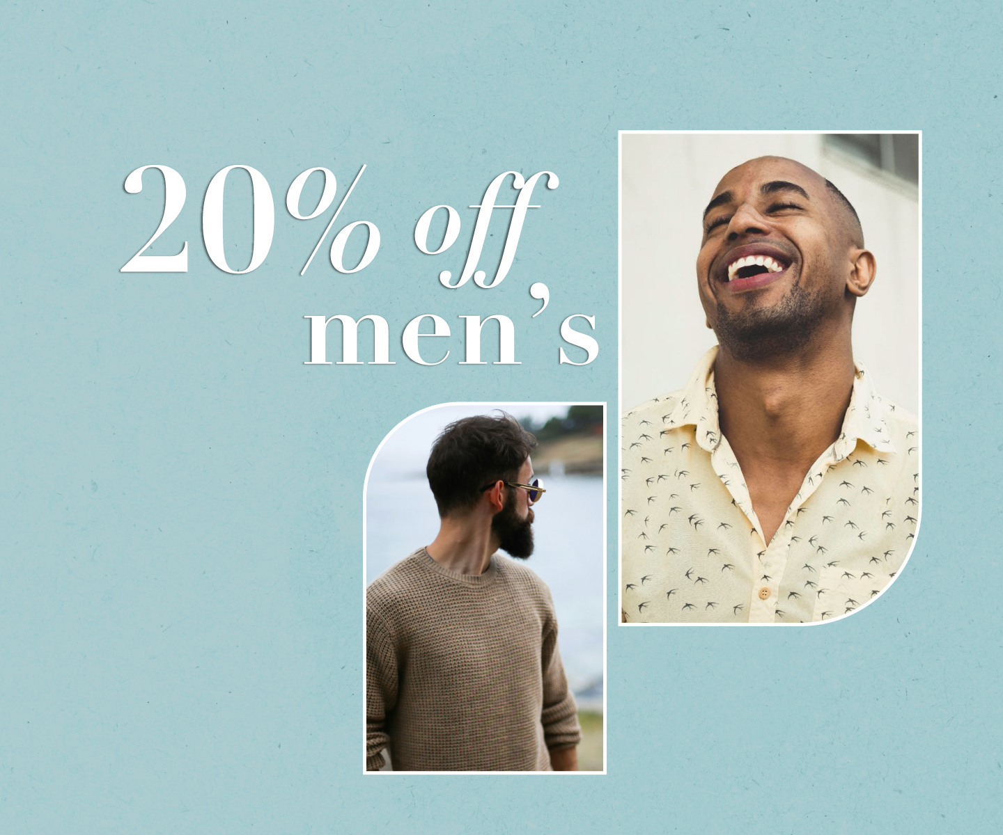 20% off men's