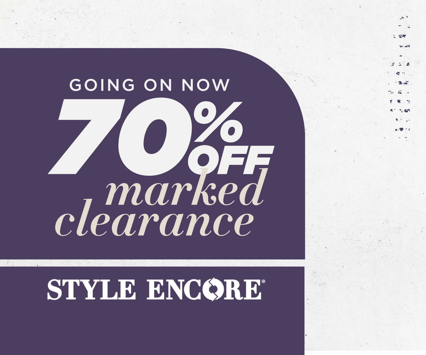 70% off clearance