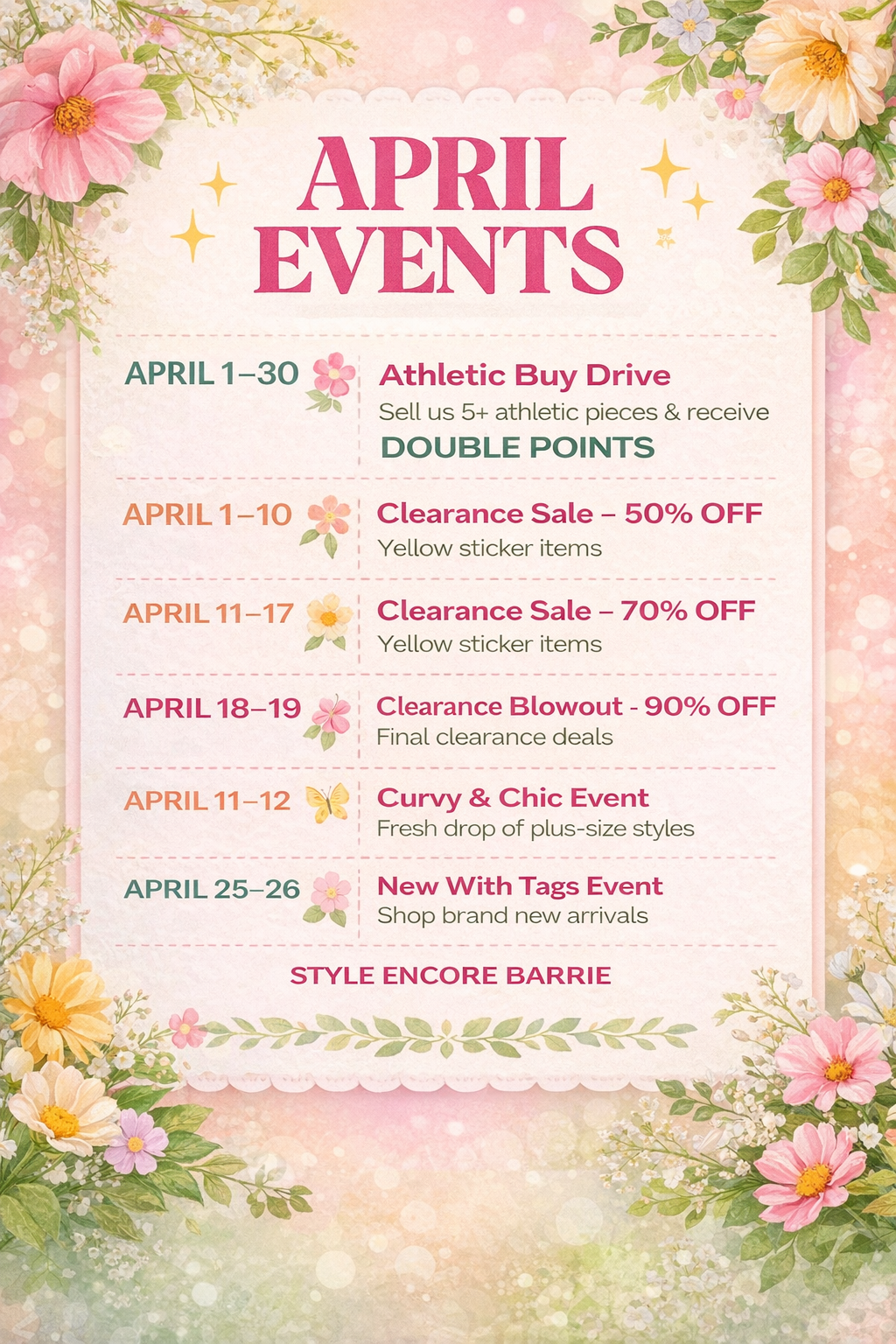 April 2026 Events