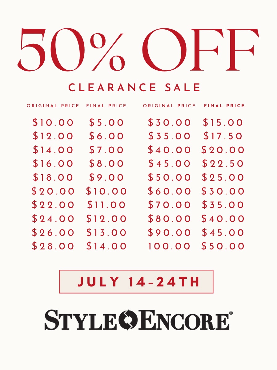50% Off Clearance