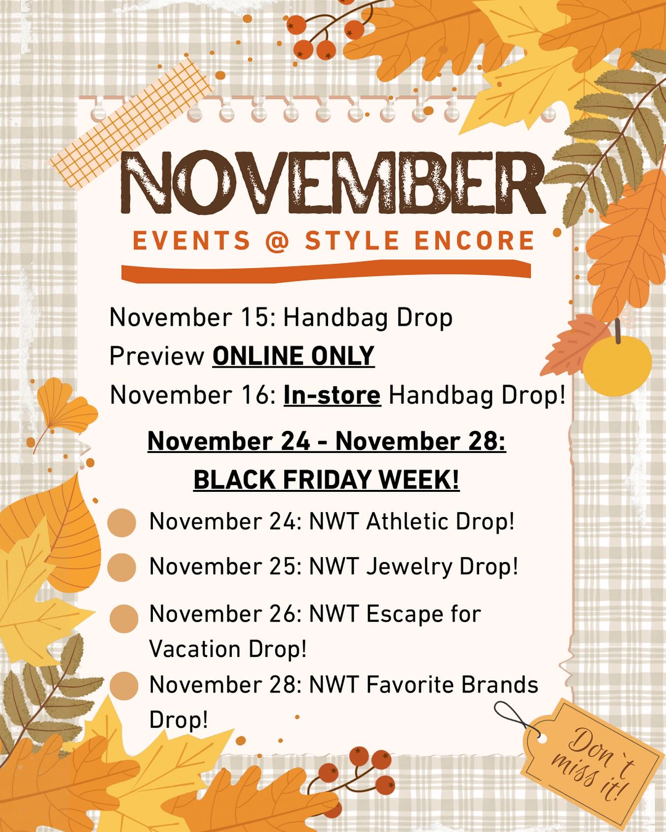 November events