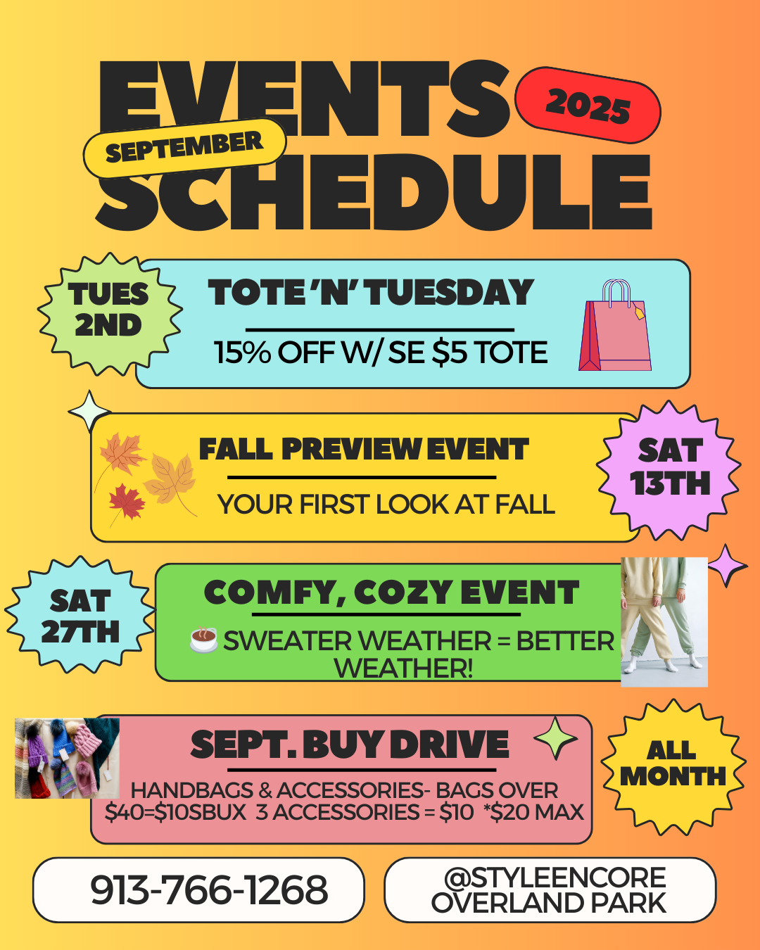 This is an image of our September Events calendar