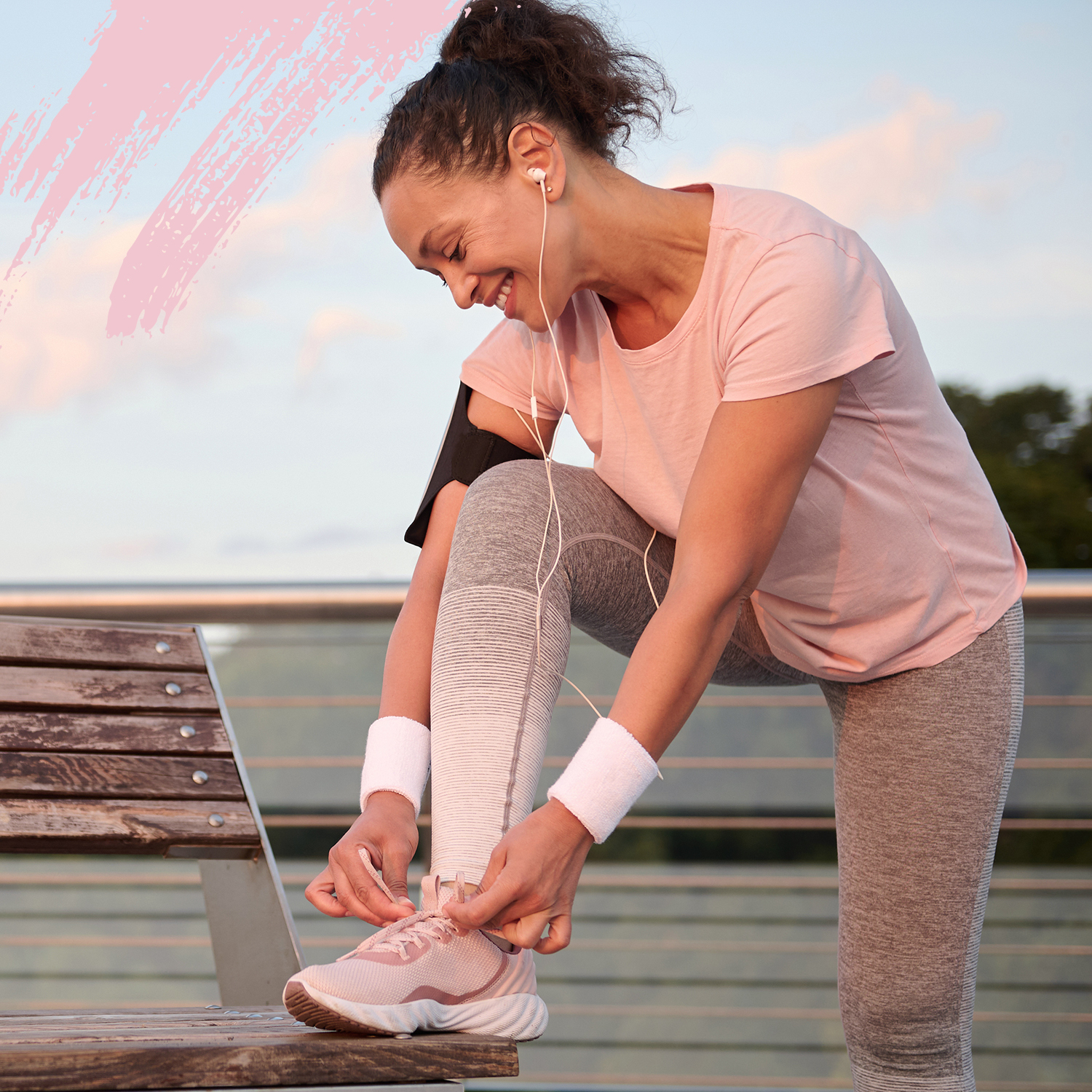 Woman wearing Athletic Wear