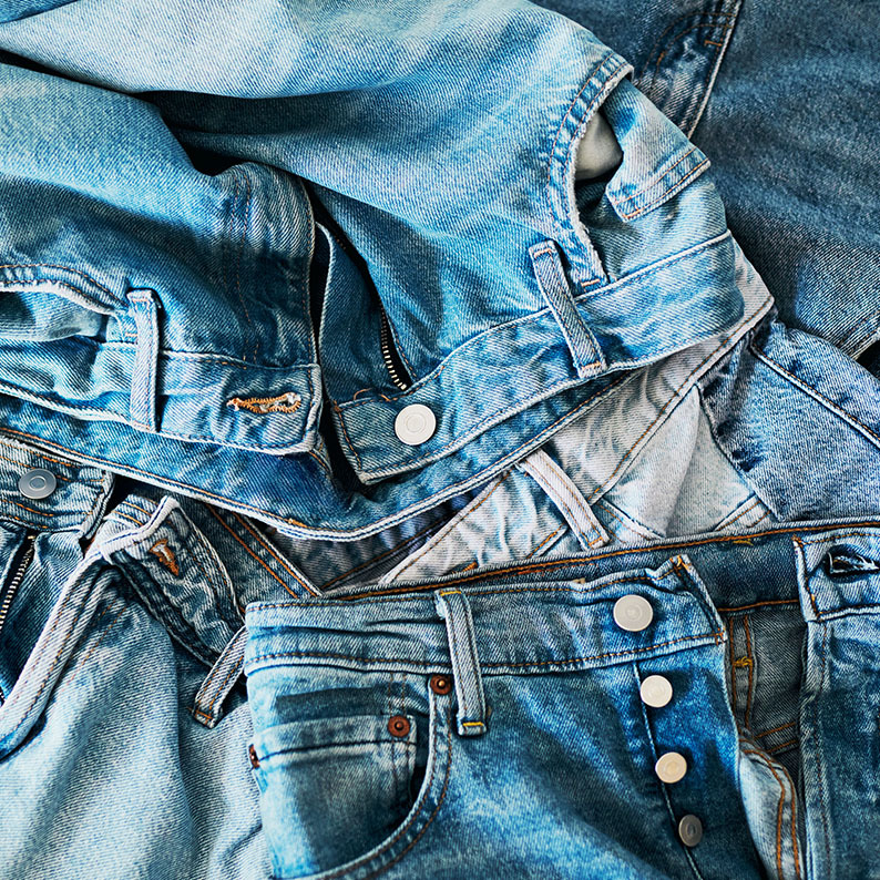 pile of denim