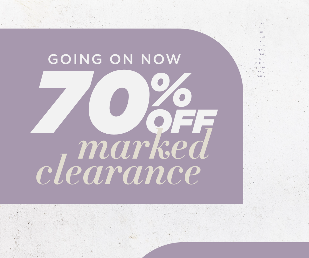 Shop 70% Off Clearance