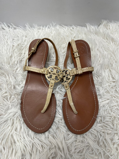 Tory Burch ベージュ ウェッジヒール　【新品】[Gwセール10%引き] Used Tory Burch Wedge Sandals 8