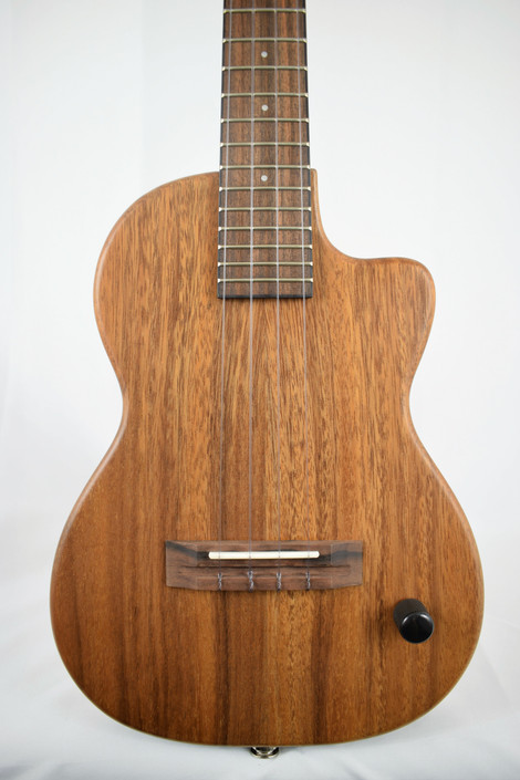 Pono TE Soild Body Acacia Satin Electric Tenor Ukulele - ukes.com