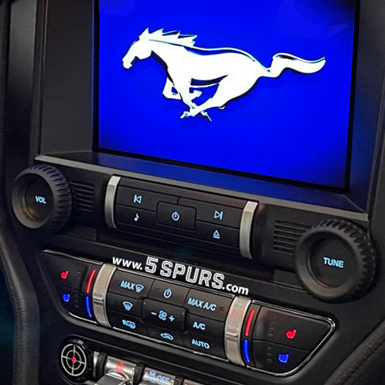2015-2023 Ford Mustang: 5SPURS Radio Knob Covers