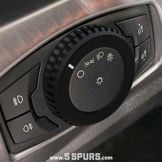 2015-2023 Ford Mustang: 5SPURS Headlight Knob Cover