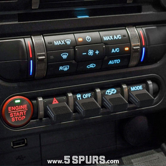 2016-2022 Shelby: 5SPURS Black Metal Toggles