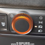 Orange anodized metal cover for the Ford Mustang Mach-E Light Switch