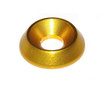 K1R M6 x 14mm gold countersunk washer pack of 6 for kart hardware