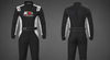 K1R Race Suit front and back view