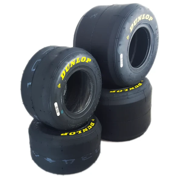 Dunlop SL1A senior kart tyre set with front and rear 5 inch slick tyres