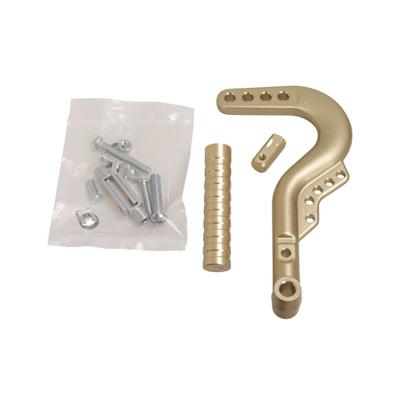 Righetti Ridolfi universal kart pedal in magnesium colour supplied with mounting fittings, suitable for use as either a brake or accelerator pedal where compatible.