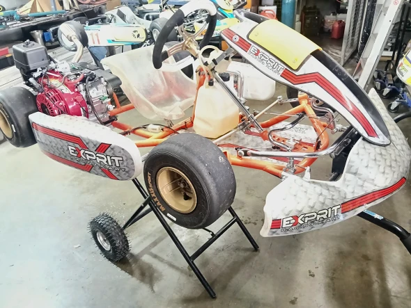 Used OTK Exprit Cadet kart with new Honda GX200 engine and complete bodywork
