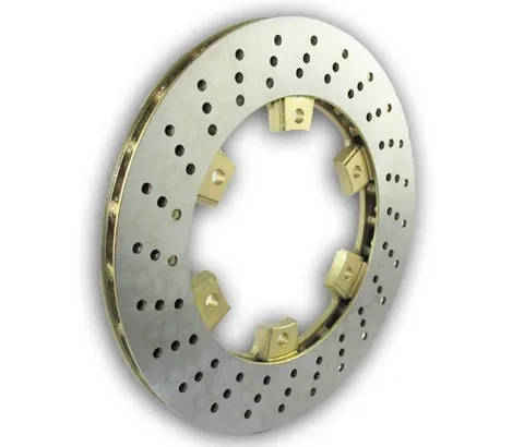 Italsport 12mm x 208mm vented brake disc with a 100mm internal diameter for kart braking systems.