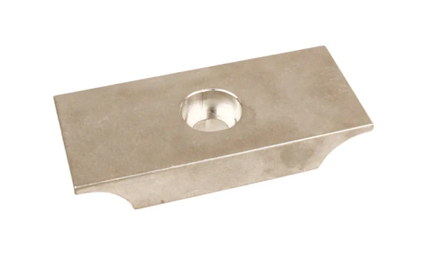K1 Racing Products flush mount aluminium engine clamp for 28mm kart chassis with silver finish