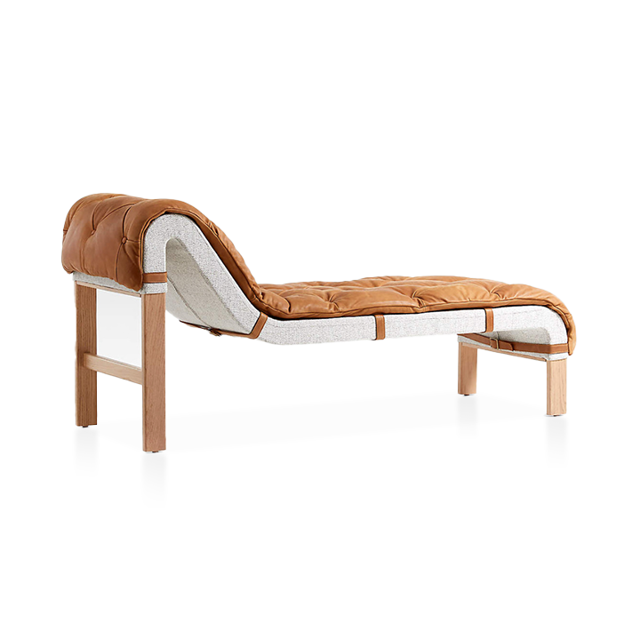 Leather Chaise Lounge
