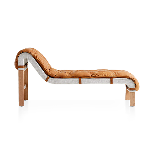 Leather Chaise Lounge