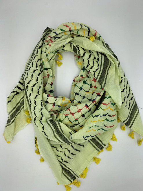 Yellow Rainbow Kufiya