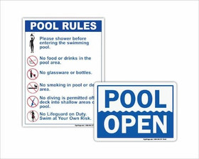 Pool & Spa Signs