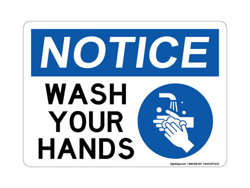 Wash Your Hands (Hand Washing Right Symbol)