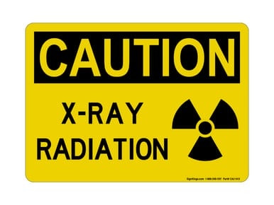 X-Ray Radiation (Radiation Symbol), OSHA Caution Sign (Part#: CAU1413)