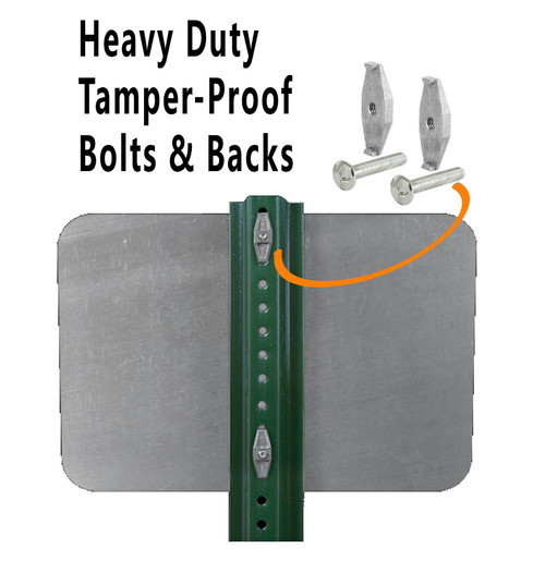 2-Pack 2"x 3/4" Tamper-Proof Bracket & Hardware Kit (Part#: TAMPER2)