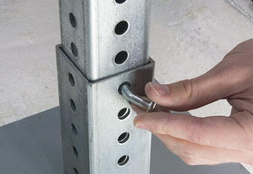 A photo of a person using a square Corner Bolt