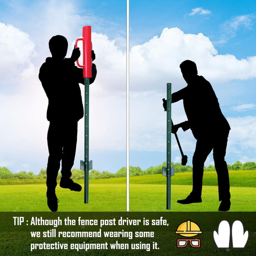 Working with Heavy-Duty Sign Post Pounder .