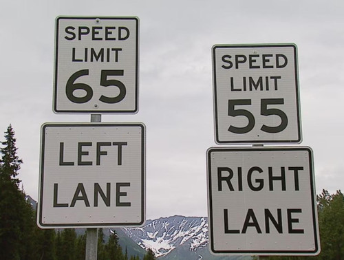 Example of Speed Limit Signs