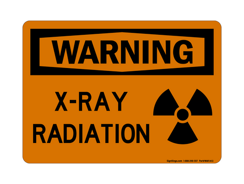 X-Ray Radiation (Radiation Symbol), Warning Sign