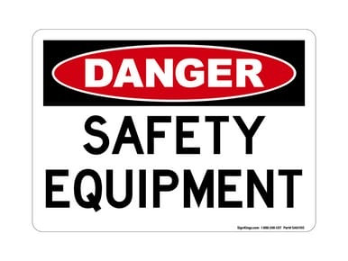 Safety Equipment, OSHA Danger Sign (Part#: DAN1100)