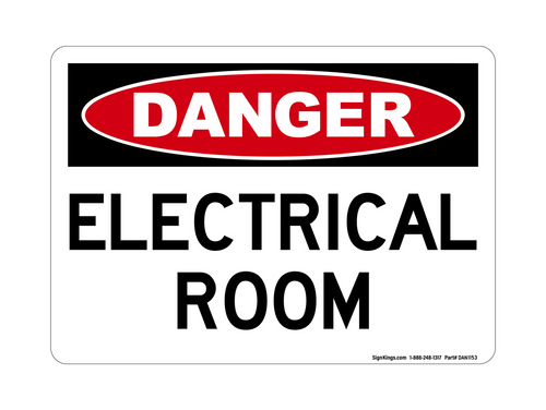 Electrical Room, Danger Sign
